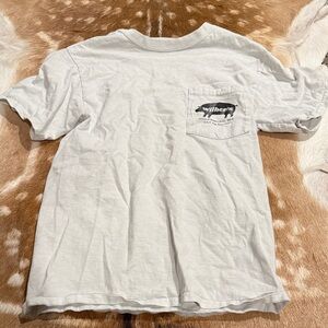 Men's White Long Sleeve Tee